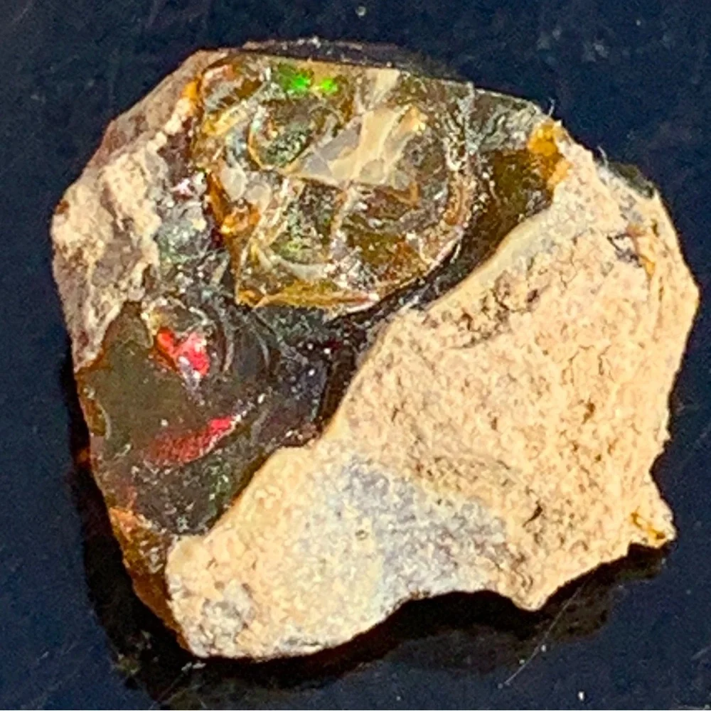 Dark Welo 6.60Ct Very Rare Ethiopian Dark Base Welo Opal Rough